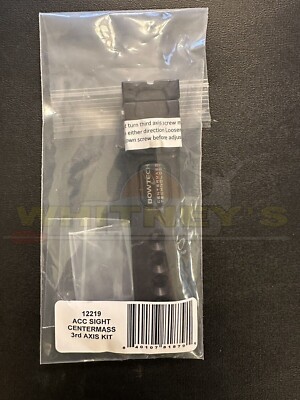 Bowtech Centermass 3rd Axis Sight Bar Kit - Black - 12219