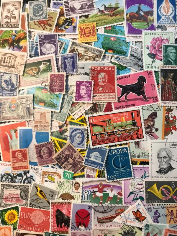 [00a] Worldwide Good Lot Of 150(+) Used Paperless Stamps.