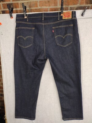 LEVI STRAUSS 541 MEN'S PANTS BLUE SIZE 42X30 DENIM JEANS STRETCH STRAIGHT CASUAL