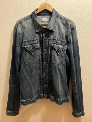 HUDSON Denim Trucker Jacket / Shirt Women's XL Shacket