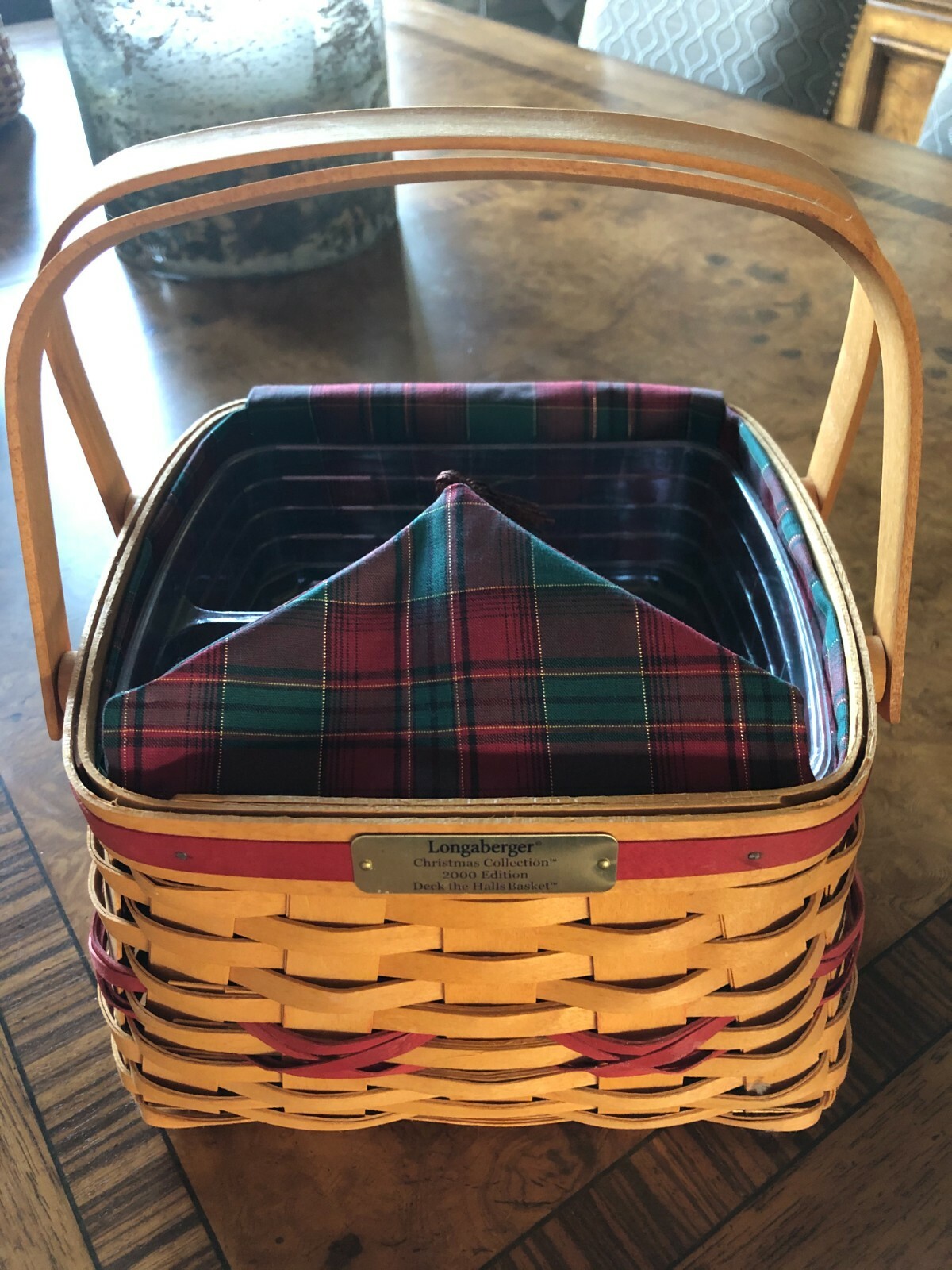 バスケット/かご Longaberger / 2000 Christmas Collection Longaberger 2000 Christmas Collection Deck the Halls Basket