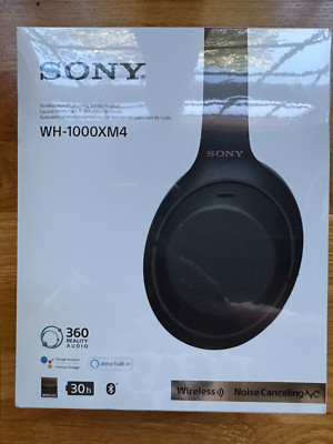 Sony WH-1000XM4 Premium Noice Cancelling Over the Ear Wireless Headset - Black