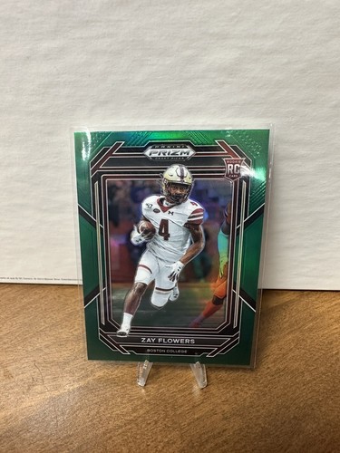 Zay Flowers 2023 Prizm Draft Picks #143 RC Green Prizm Baltimore