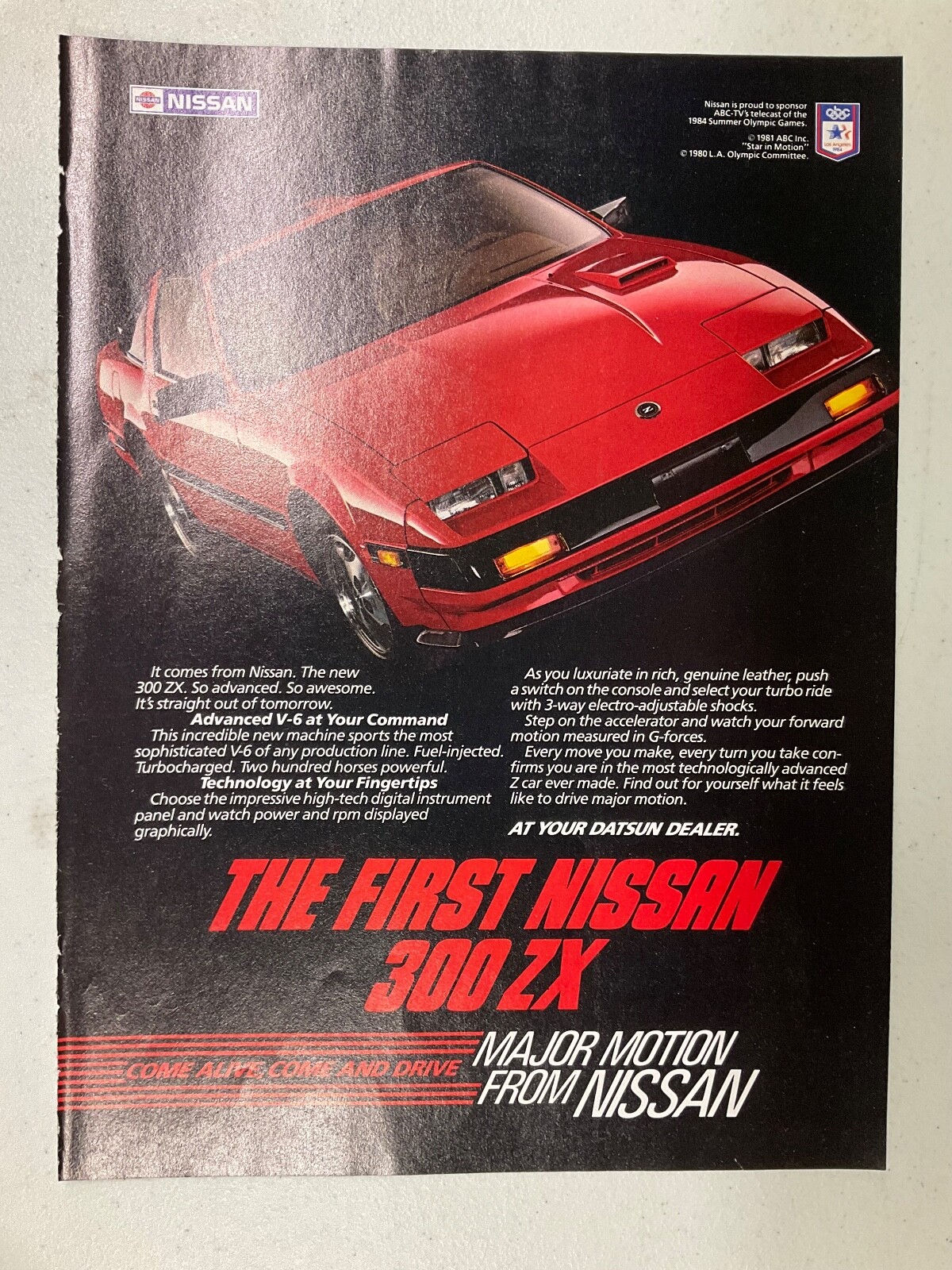 MISC888 Advertisement 1984 The First Nissan 300 ZX June 1984 | eBay
