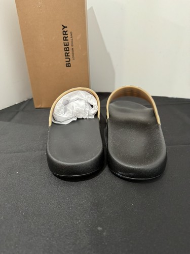 Pre-owned Burberry Men Slides Various Sizes In Beige