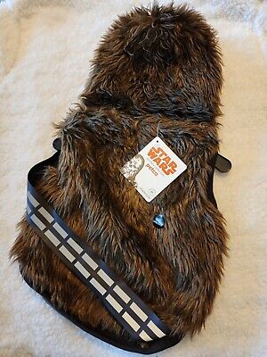 STAR WARS Chewbacca dog costume, Chewie pet hoodie, reflective, size M, NEW