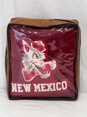 Vintage Pendleton Wool Stadium Blanket University Of New Mexico W/Bag & Seat