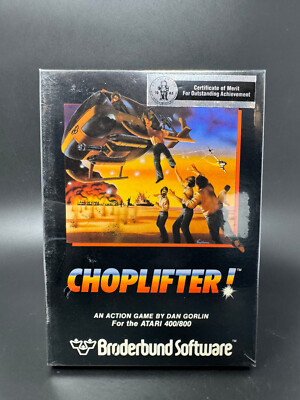 Choplifter! (Atari 400/800) **BRAND NEW - NOS - FACTORY SEALED* [5G]