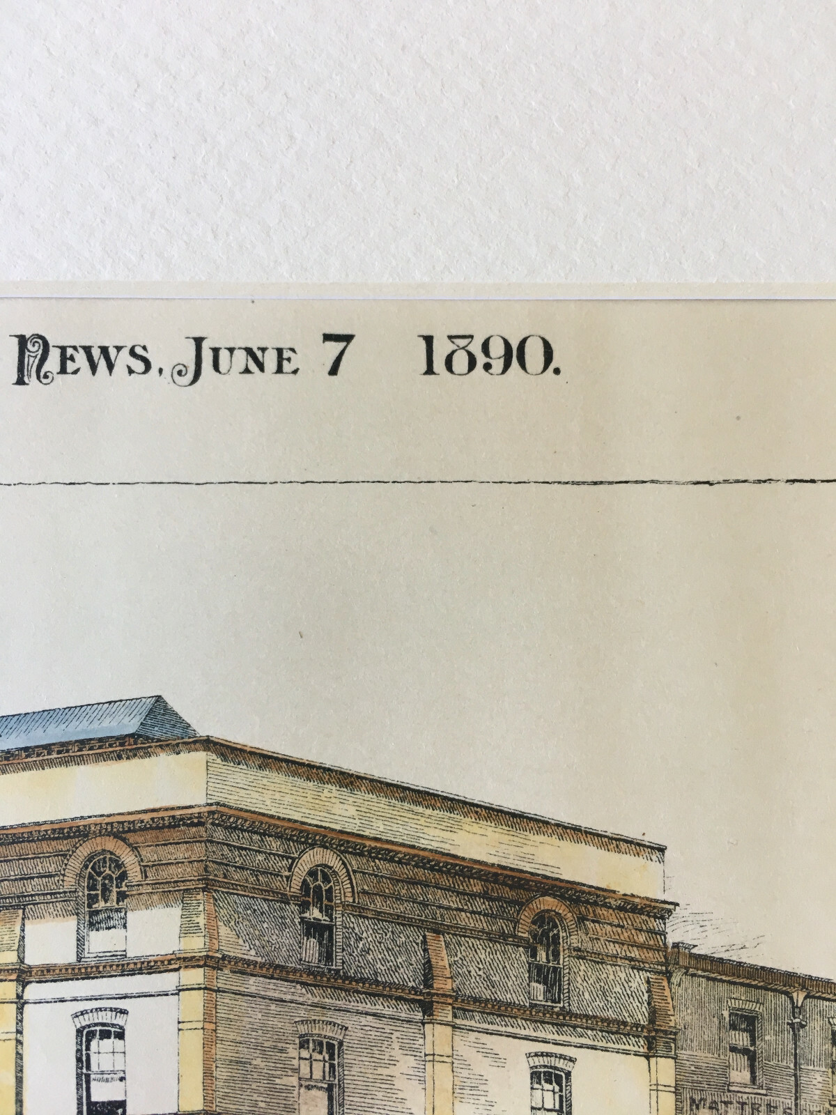 Pennsylvania Working Home Blind Men, Philadelphia, 1890, Original Hand Colored