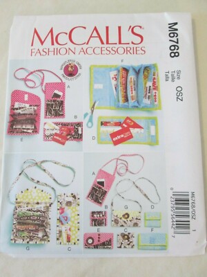 McCalls 6768 Phone Purse Rewards Card Wallet Coupon Clutch Pattern Shopping Day
