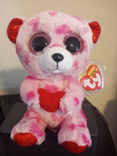 Ty Beanie Boos "Sweetikins" The Valentines Bear, 6" MWMTs, 2