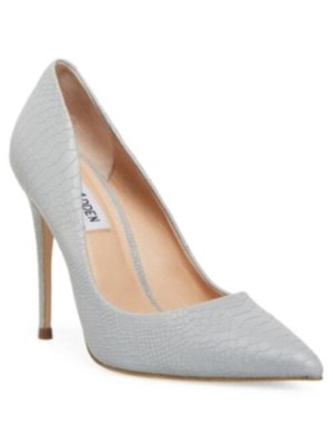 

STEVE MADDEN Женские серые туфли-лодочки без шнуровки со змеиным принтом Daisie Pointed Toe Stiletto 9,5 м, Серый, DAIS01S1