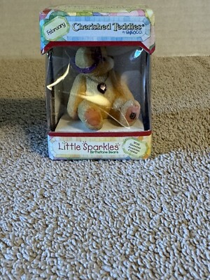 1996 Cherished Teddies #239747 Little Sparkles Birthday Birthstone Figurine Bear