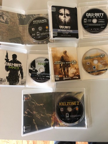 5 Playstation 3 (PS3) Game lot COD Killzone 2 Resistance Modern Warfare 2 MW3