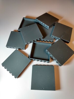 New 1x6x5 Dark Bluish Grey Wall Panel #59349   10 Pieces   Custom & Compatible