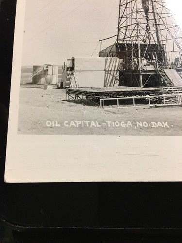 vintage postcard Circa Mid 1900s Oil Capital Tioga No Dak ND