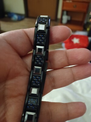 mens tungsten carbine bracelet