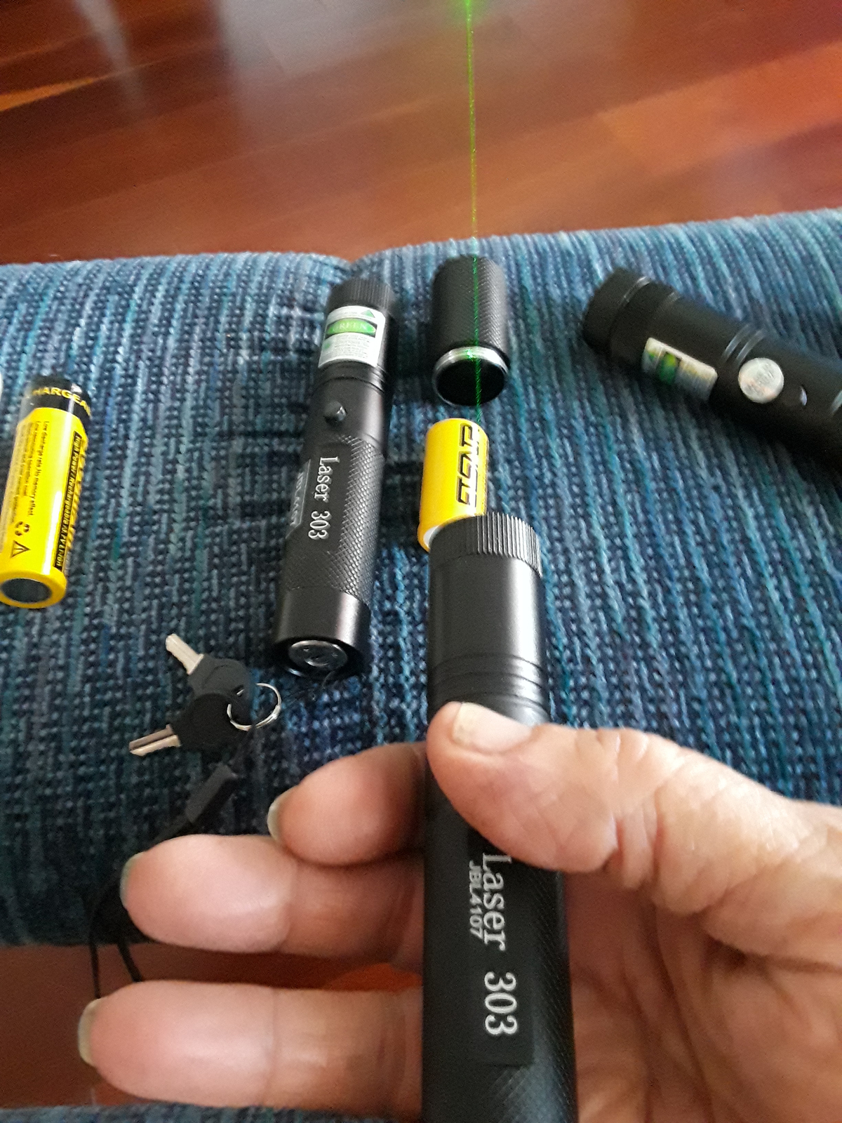 5000Miles 532nm Green Laser Pointer Zoom Visible Beam Light Lazer Batt