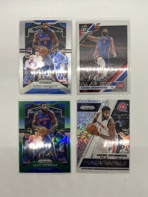 17/18/19/20 Andre Drummond Lot - Panini Prizm + Donruss Optic Refractor Sparkle
