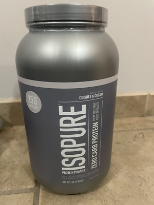 Isopure Zero Carb Protein Powder, Cookies & Cream - 3lbs