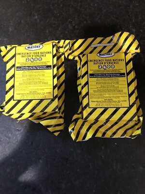 2 Pack EMERGENCY FOOD RATION  MAYDAY 2400 CAL Bar Supply Exp 6/2026