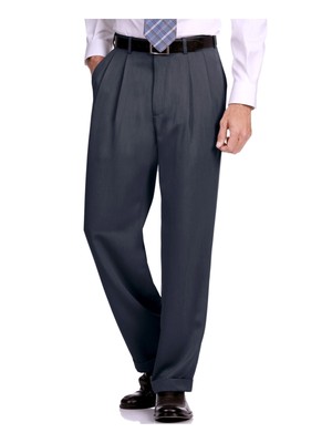 

PERRY ELLIS ПОРТФОЛИО Мужские серые плиссированные брюки прямого кроя классического кроя, Серый, PG7F018