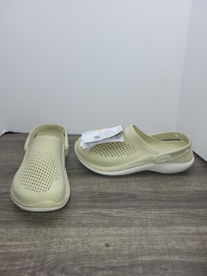 Crocs  206708-2y2 Bone Literide 360 Clog Shoes Womens 9 M7