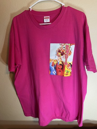 SUPREME Pink T-Shirt PINK SIZE XL. Men's T-SHIRT | eBay