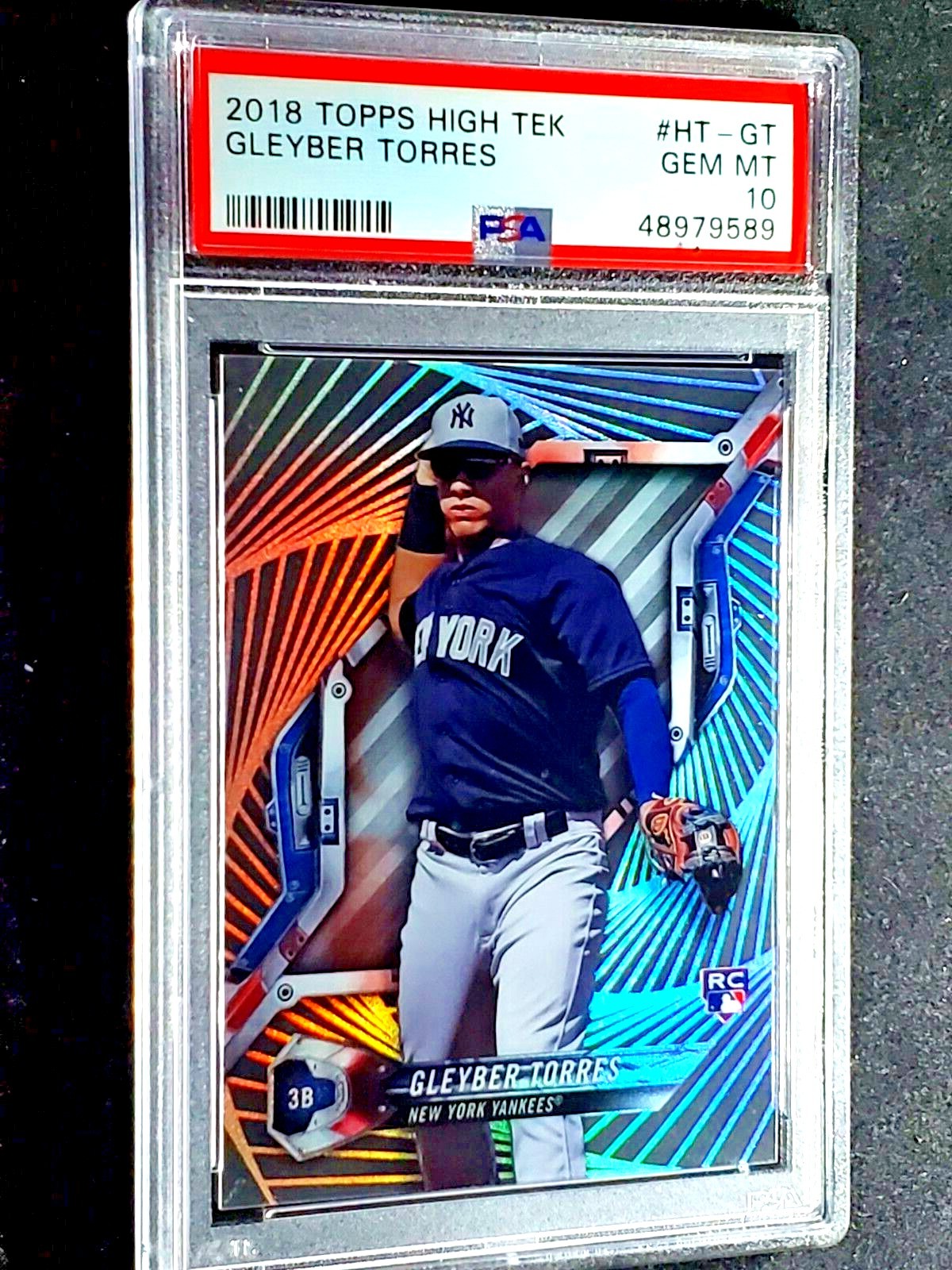2018 topps HIGH TEK gleyber torres RC auto 直筆 サイン グレイバー