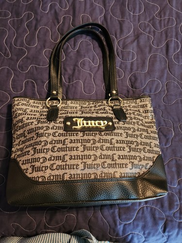 アメリカ LA JUICY COUTURE マザーズバッグ 黒 オムツ替シート付 アメリカ LA JUICY COUTURE マザーズバッグ 黒 オムツ替シート付