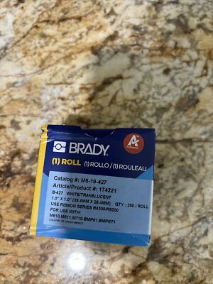 Brady Self-Laminating Vinyl Wrap Around Wire and Cable Labels 1'' x 1'' M6-19-427