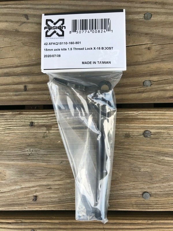 X-Fusion LockX Axle 15mm 1.5mm threads Lock X-15 BOOST Sweep