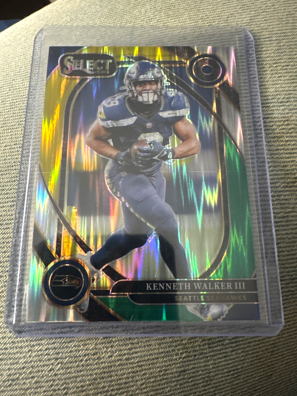 2024 Panini Select Club Level - Kenneth Walker Green & Yellow