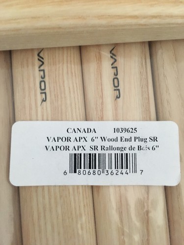 Bauer Hockey Vapor 6” Long Wood End Plugs - 8 Total