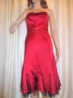 cranberry prom dress
