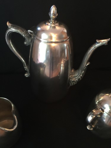 Antique Silver Plate Teapot Heshire