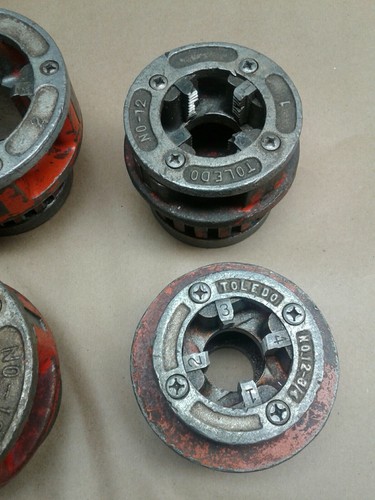 Toledo Pipe Threader Ratchet  & die No12 , 2