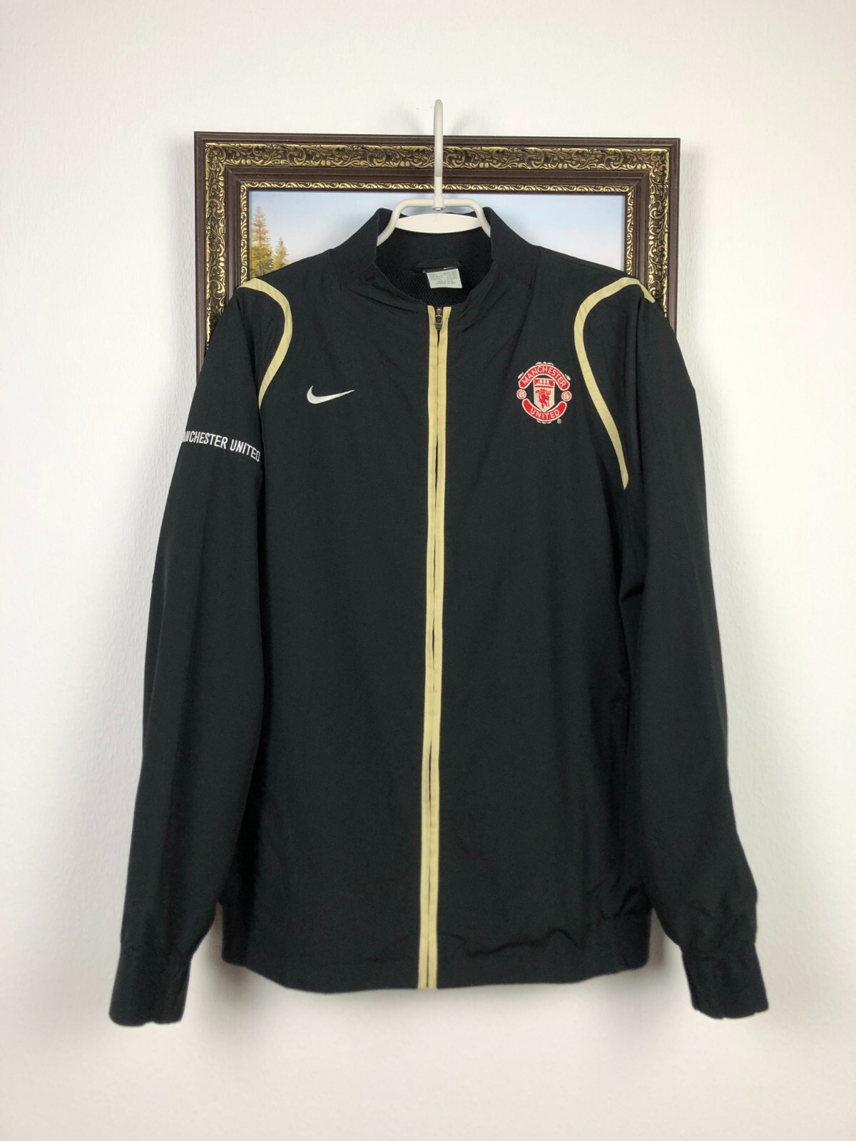 NIKE 00’s Manchester U Nylon Track Top Vintage y2k Nike x Manchester United Track Top Light Jacket