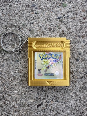 3D Printed Gold Edition Nintendo Gameboy Cartridge Keychain