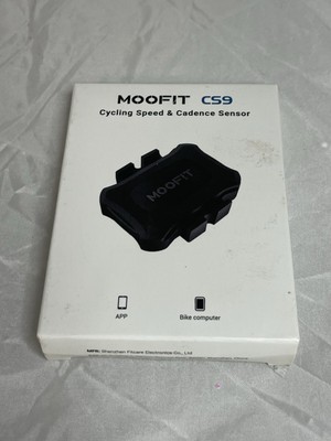 MOOFIT CS9 Cycling Cadence/Speed Sensor, Bluetooth & ANT+, Tracking Cadence NEW