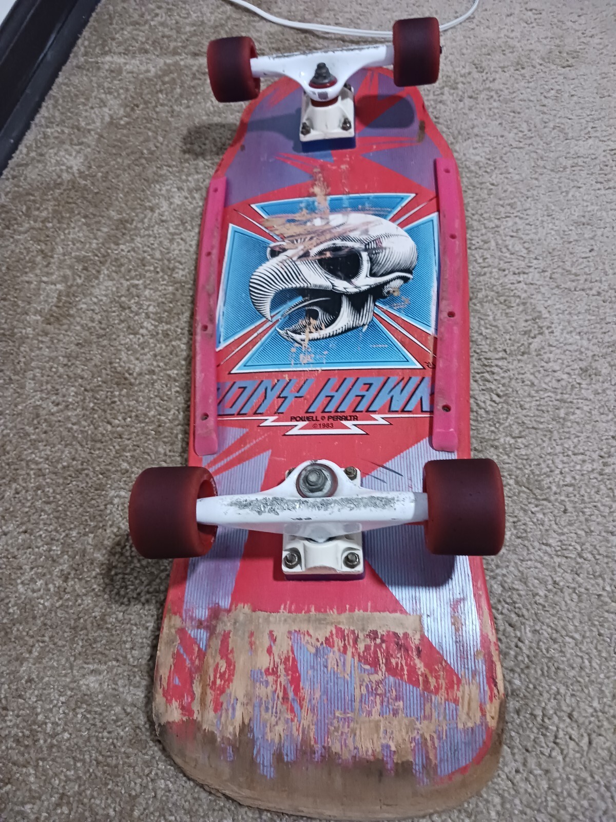 Vintage 80s Tony Hawk Powell Peralta Skateboard *All Vintage 80s Tony Hawk Powell Peralta Skateboard *All