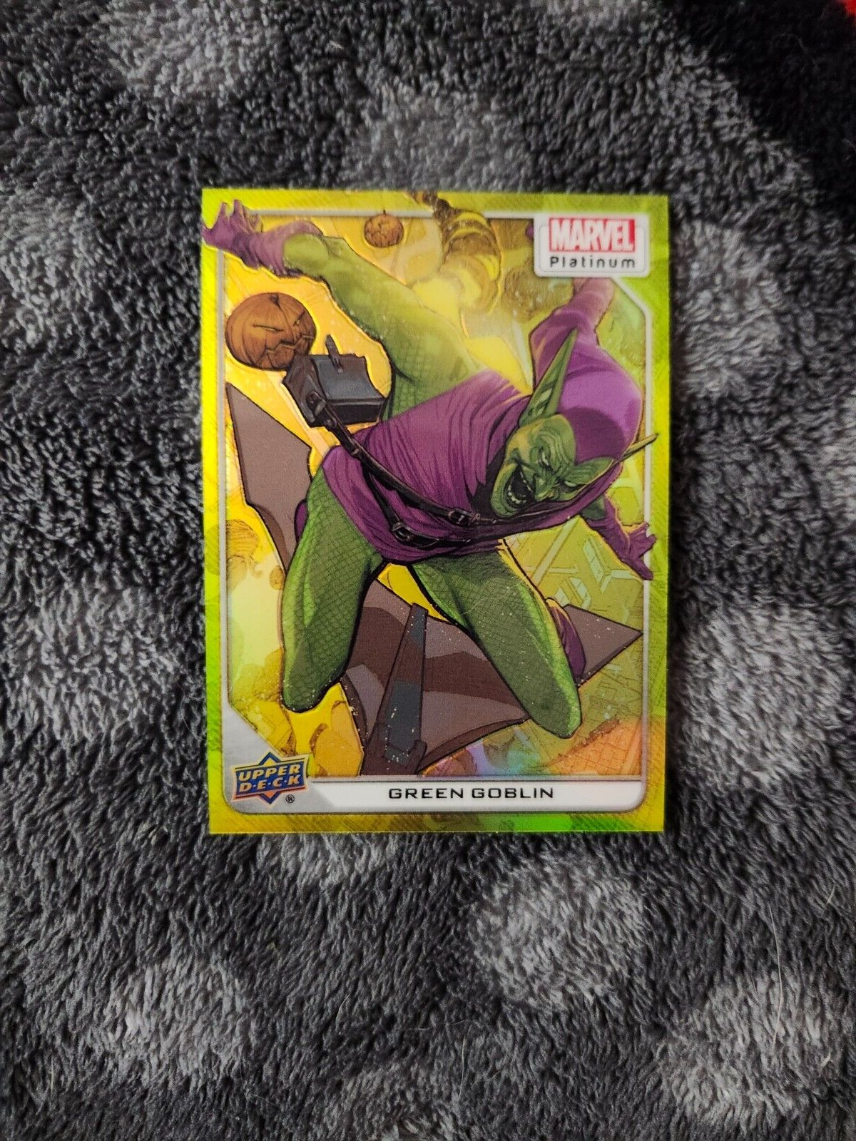 Marvel Platinum Trading Card Yellow Rainbow Green Goblin | eBay