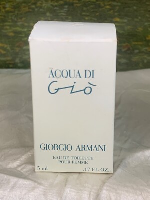 GIORGIO ARMANI ACQUA DI GIO POUR FEMME 5ML EDT MINI SPLASH (NEW WITH BOX)