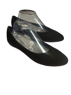 Allbirds Tree Breezers Point Ballet Flats Slip On Knit Black NEW Womens 9.5