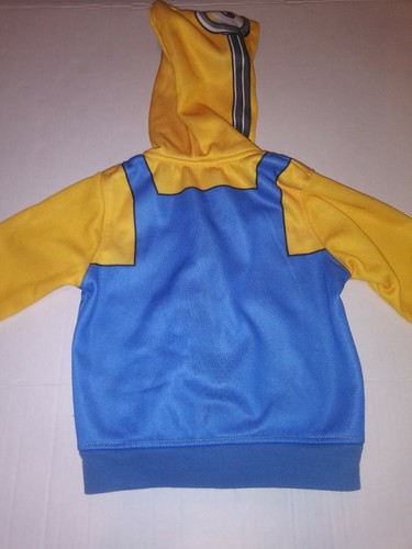 DESPICABLE ME MINION Boys 18 Months Zip Up Hoodie EXCELLENT