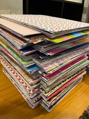 Scrapbook Paper 8 1/2 x 11 - 50 Sheets Mixed Lot