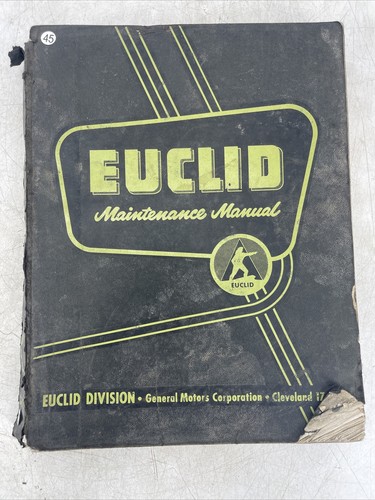 Euclid S-12 Maintenance Manual Service Book 78FDT, 78 FOT-29 SH Scraper Guide
