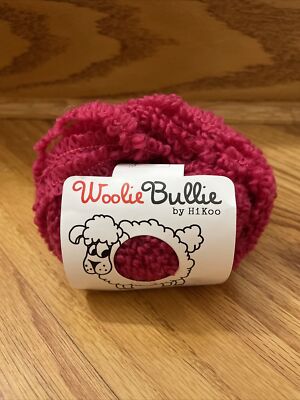 1 ball HiKoo Woolie Bullie - color 15 Raspberry