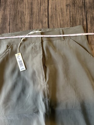 Max Studio Skirt S nwt sage long front split pockets cool comfy cute