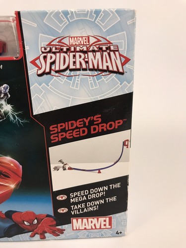 Hot Wheels Marvel Spider-Man Spideys Speed Drop Track Set With Car. NIB.
